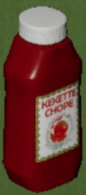 Supermarket together ketchup